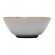 Bowl 16x6,5cm De Cerâmica Linear Cinza